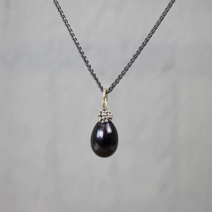 Jeh Jewels | Zilveren hanger met grijze zoetwaterparel