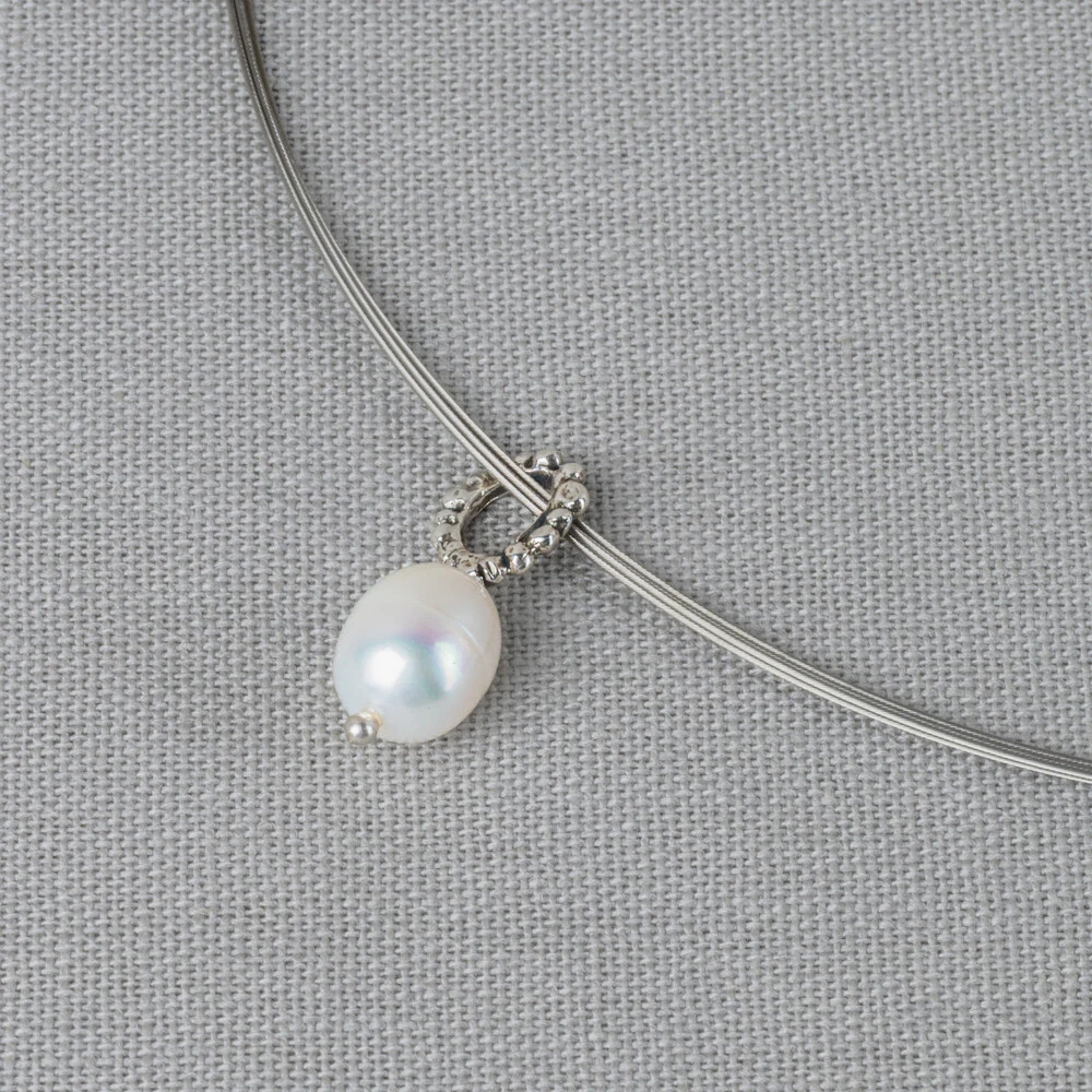 Jeh jewels | Zilveren ICONS hanger - Parel wit