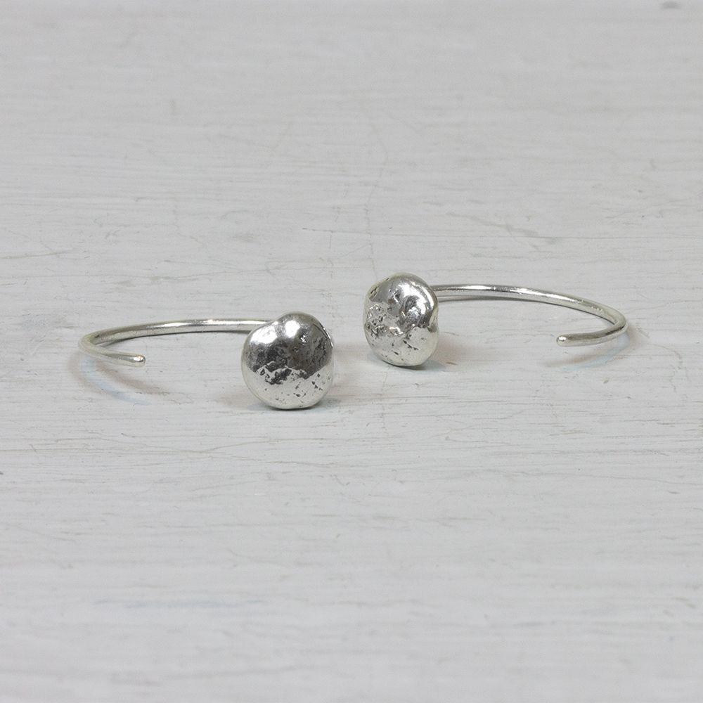 Jeh Jewels | Zilveren oorhaak zilver met ronde knop