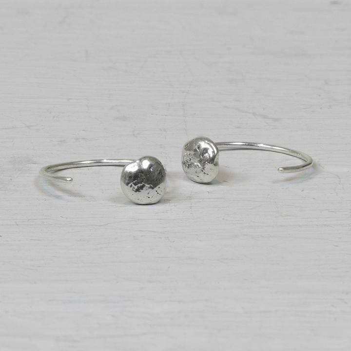 Jeh Jewels | Zilveren oorhaak zilver met ronde knop