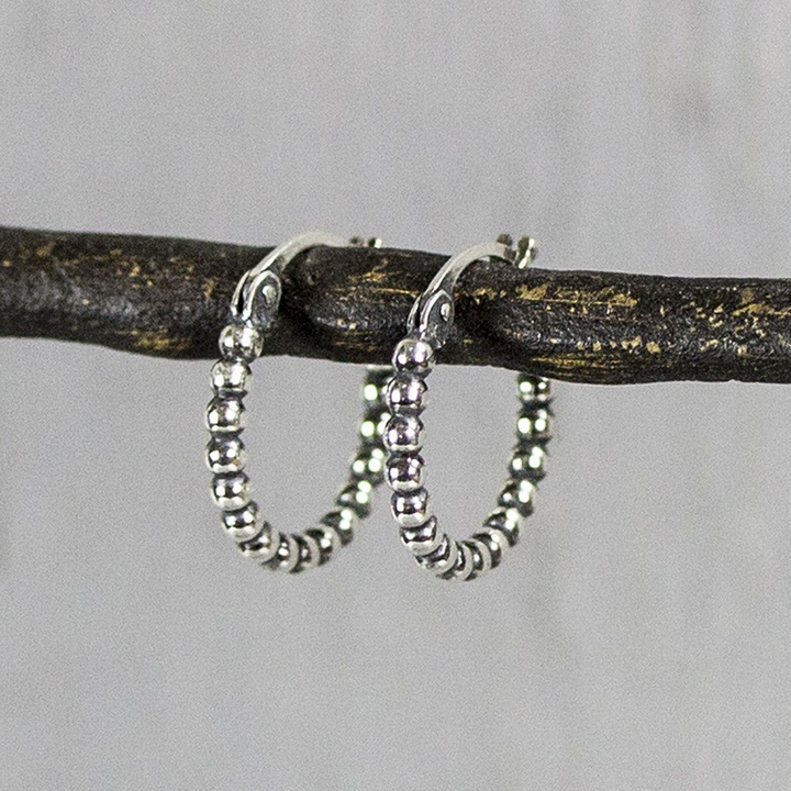 Jeh Jewels | Zilveren oxy bolletjes creool