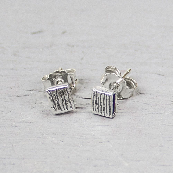 Jeh Jewels | Zilveren oxy vierkant oorstekers