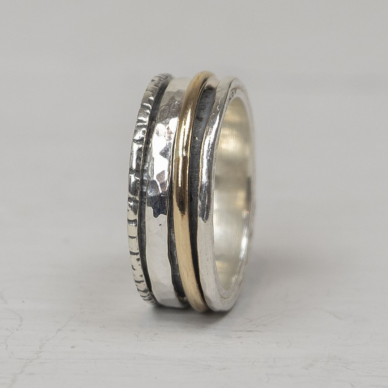 Jeh Jewels | Zilveren ring deels goldfilled