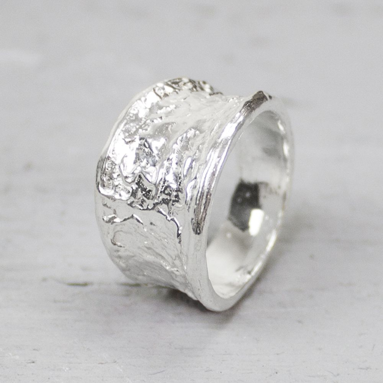 Jeh Jewels | Zilveren ring geoxideerd met grove structuur