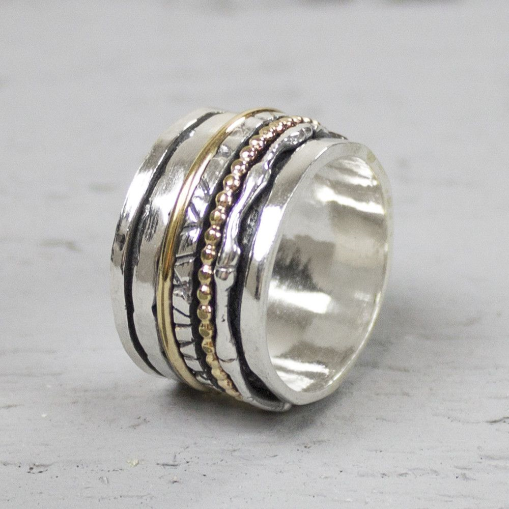 Jeh Jewels | Ring zilver + Goldfilled Speels