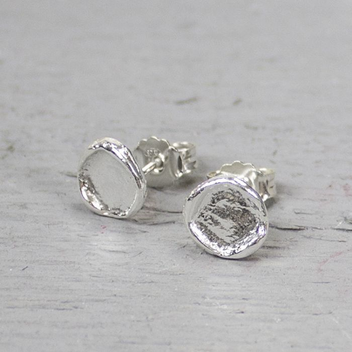 Jeh Jewels | Zilveren ronde shiny oorstekers
