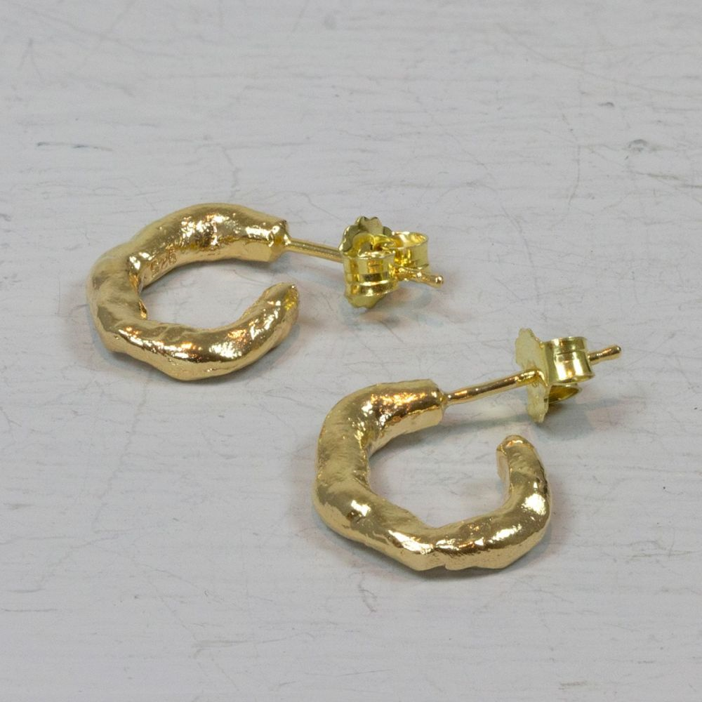 Jeh Jewels | Zilveren vergulde oorstekers