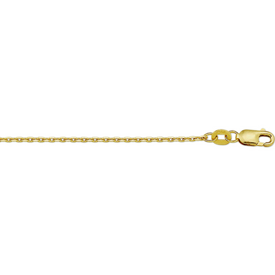 Kasius | 14 karaat geelgouden anker collier| geslepen |  60 cm 1.3 mm