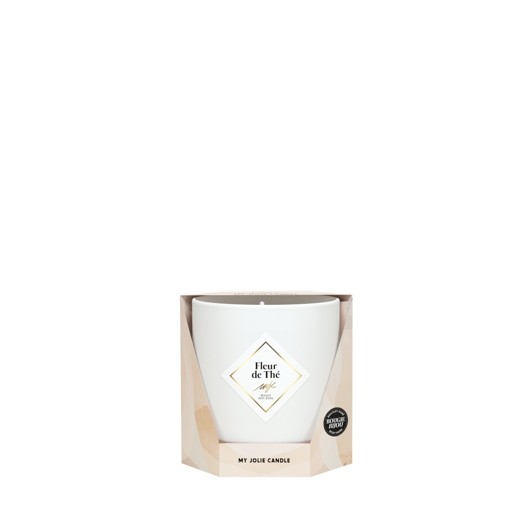 MY JOLIE CANDLE | Geurkaars met beige collier