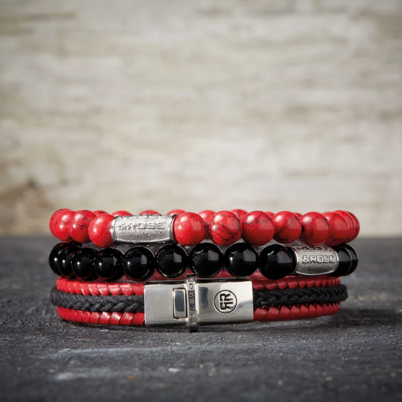 Dual Twisted Black-Red XL --