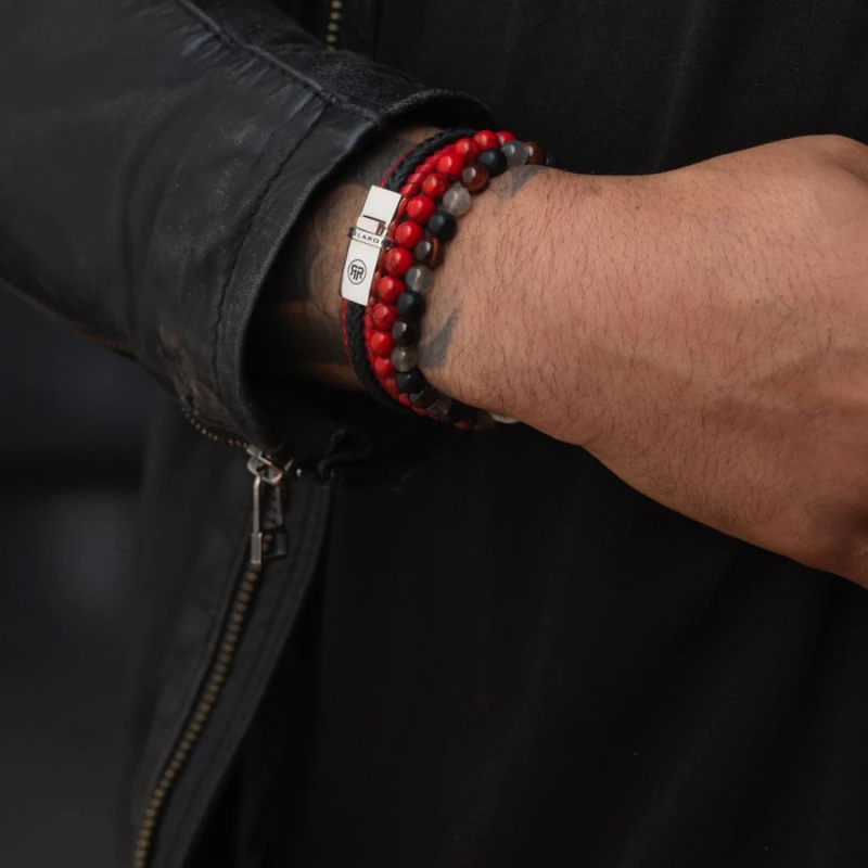 Dual Twisted Black-Red XL --