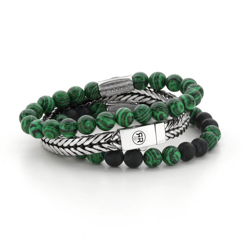 Rebel & Rose | Matt Malachite Twist