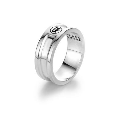 Rebel & Rose | Zilveren ring met Rebel & Rose logo