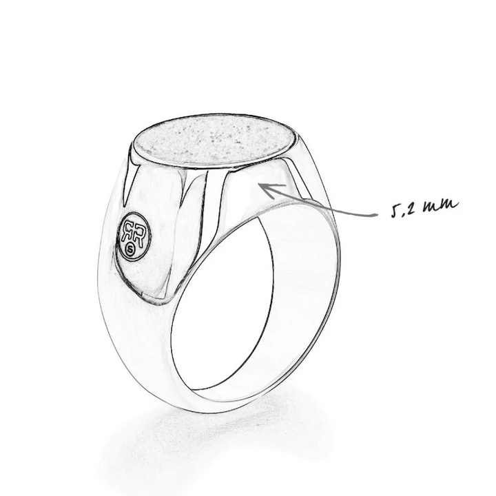 Rebel &amp; Rose | Zilveren ring met vintage look en zwarte ronde onyx edelsteen