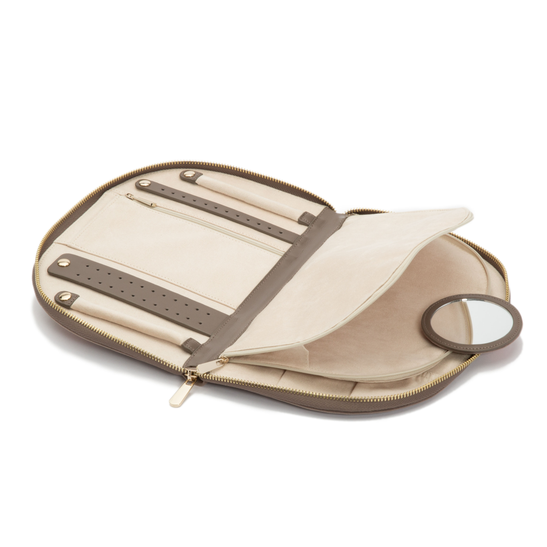Wolf1834 | Beige platte sieraden etui | Zoe
