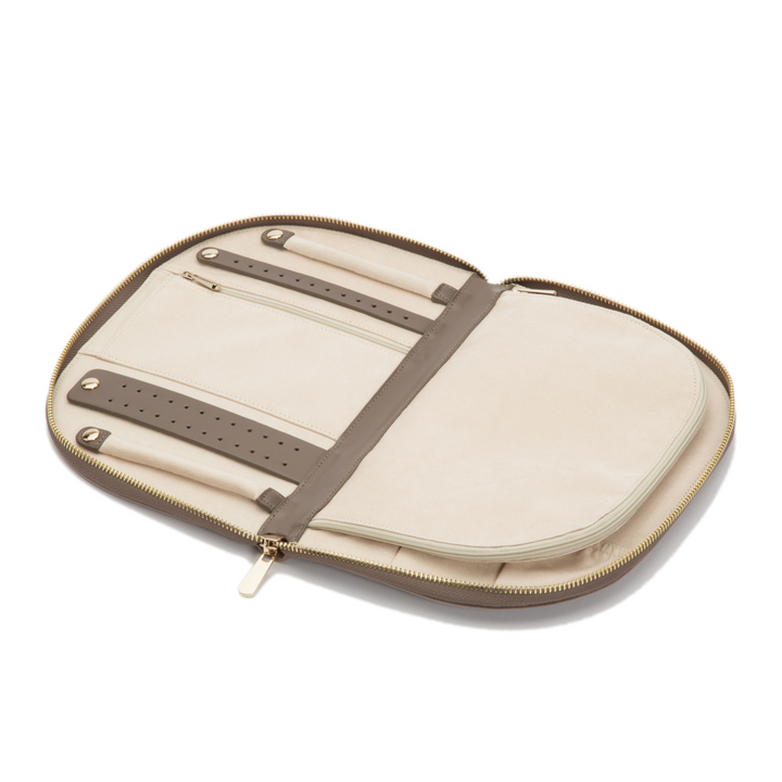 Wolf1834 | Beige platte sieraden etui | Zoe