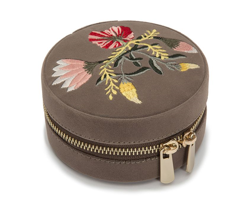 Wolf1834 | Beige rond sieradendoosje | Zoe