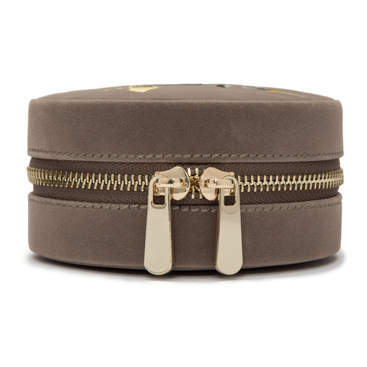 Wolf1834 | Beige rond sieradendoosje | Zoe