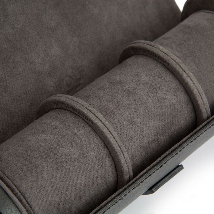 Wolf1834 | Bruin lederen herensieraden bewaarrol | Blake