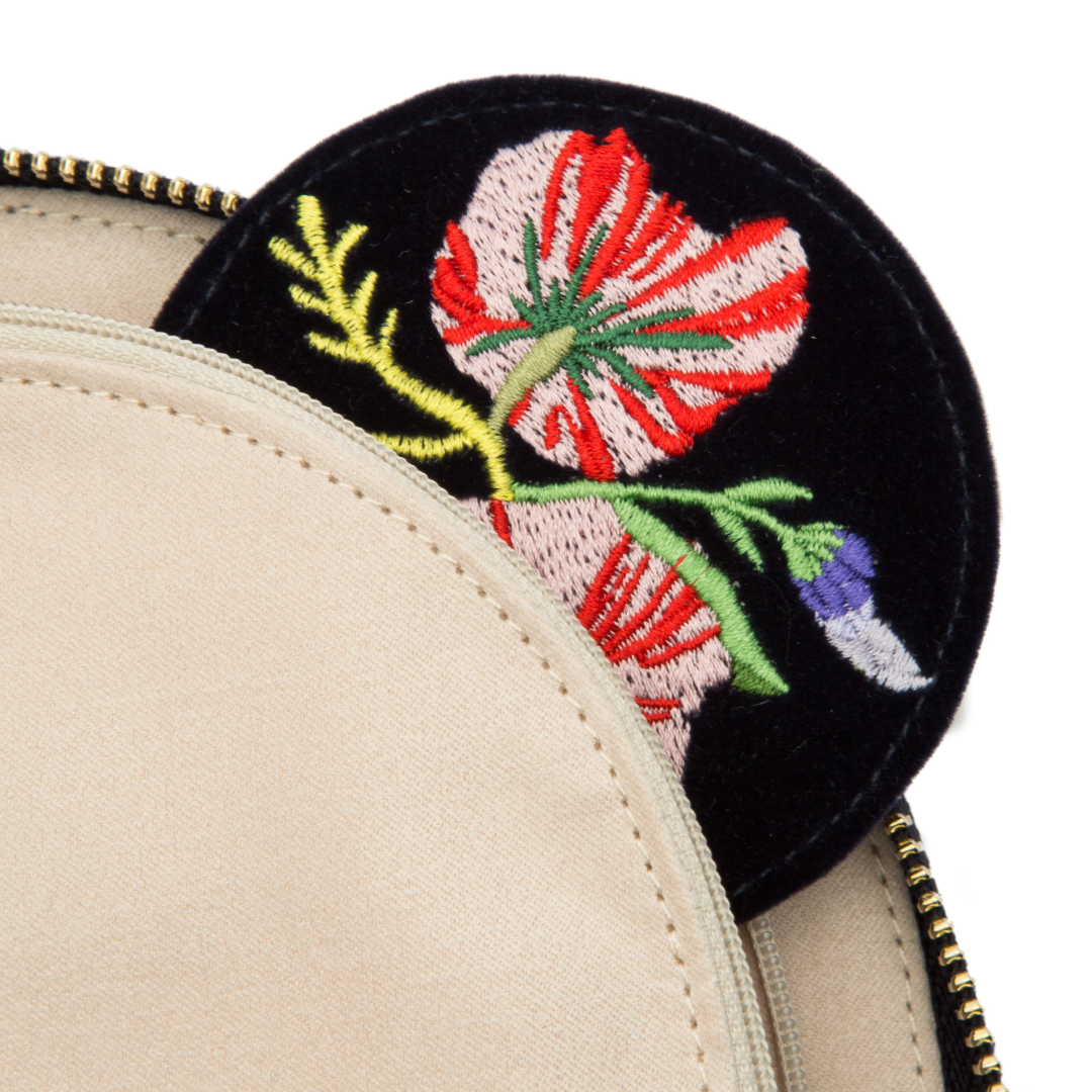 Wolf1834 | Donker blauw platte sieraden etui | Zoe