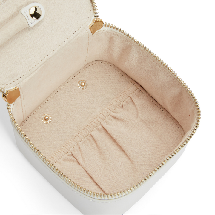 Wolf1834 | Wit lederen sieraden reis kubus | Maria