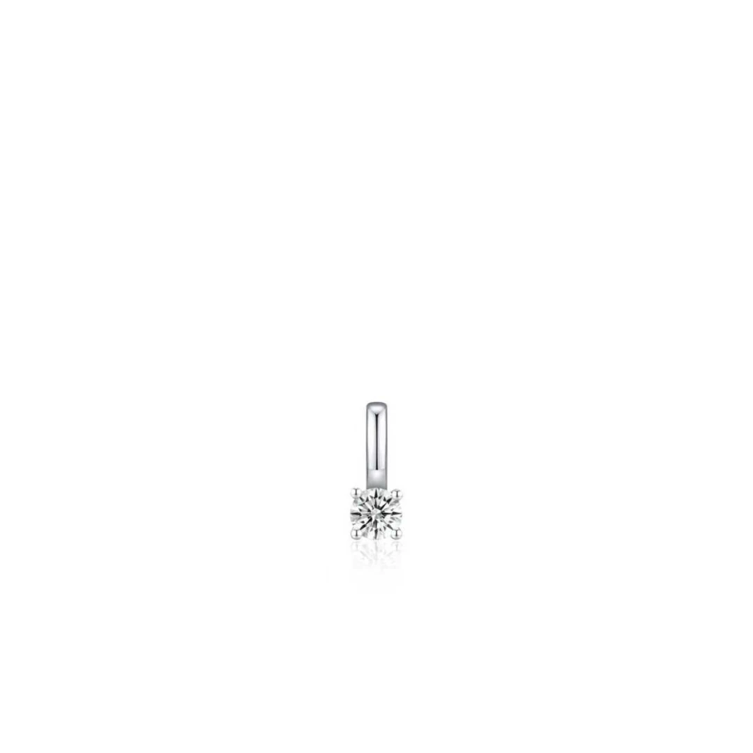 Zilveren hanger met 0,12ct labgrown diamant