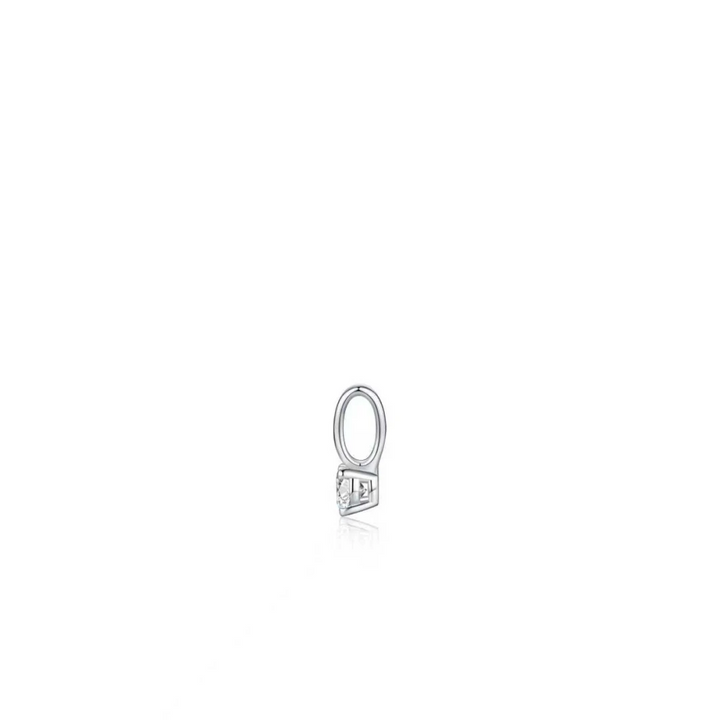 Zilveren hanger met 0,12ct labgrown diamant