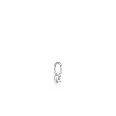 Zilveren hanger met 0,12ct labgrown diamant