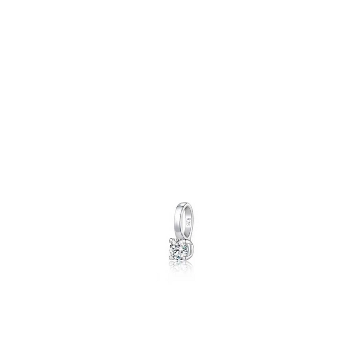 Zilveren hanger met 0,12ct labgrown diamant